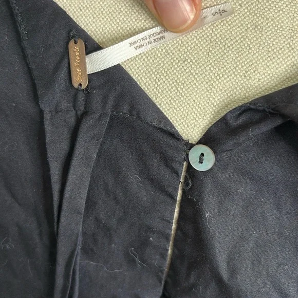 Free people Black Bell Sleeve Top size S - Picture 10 of 12